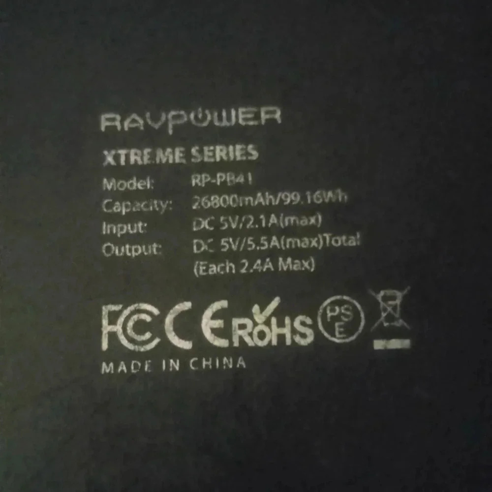 RavPower 26800mahBank/portable charger